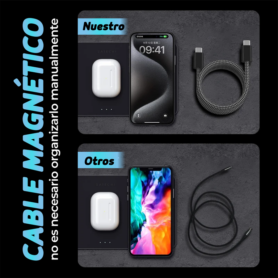 ¡EXCLUSIVO! MagRoll® Cable Magnético De Carga Rápida Para Móvil