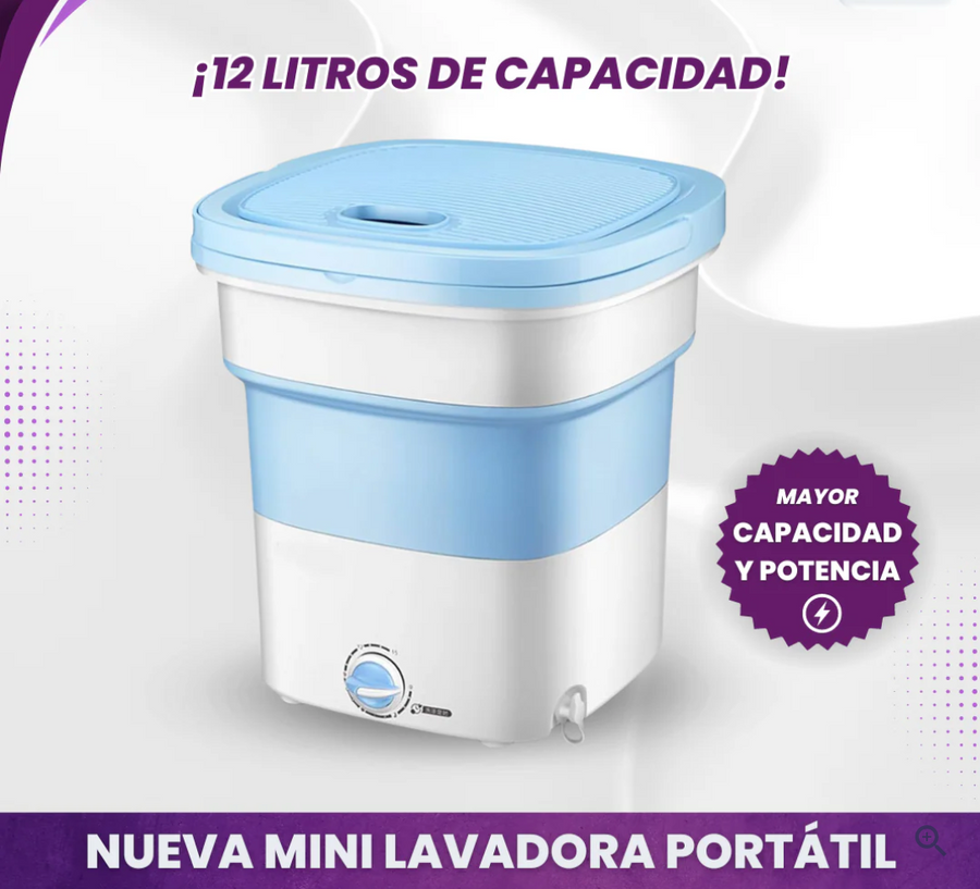 Mini Lavadora Portatil Plegable + Envío Gratis