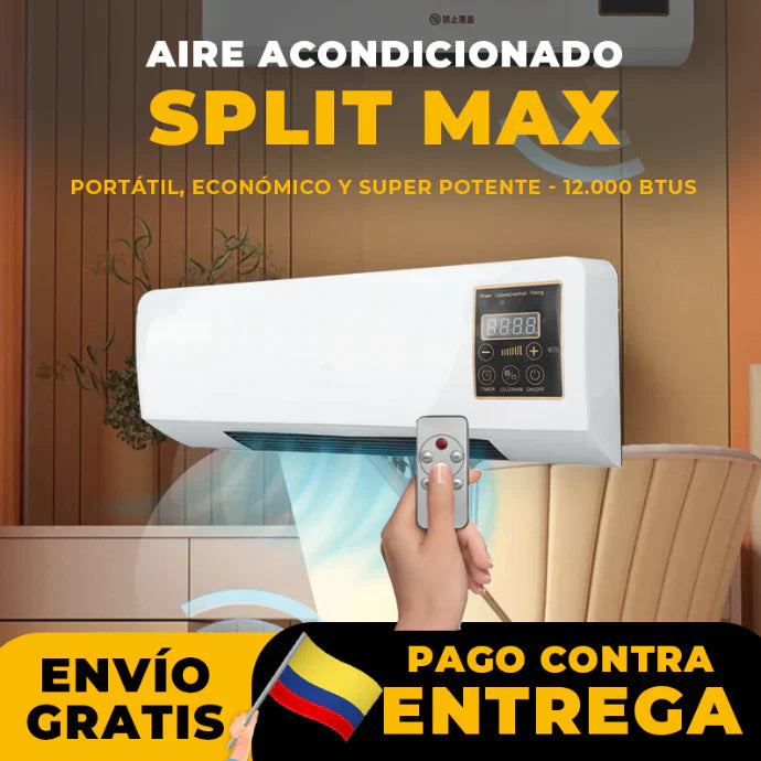 AIRE ACONDICIONADO PORTÁTIL SPLITMAX [ULTRA POTENTE 12MIL BTUS]