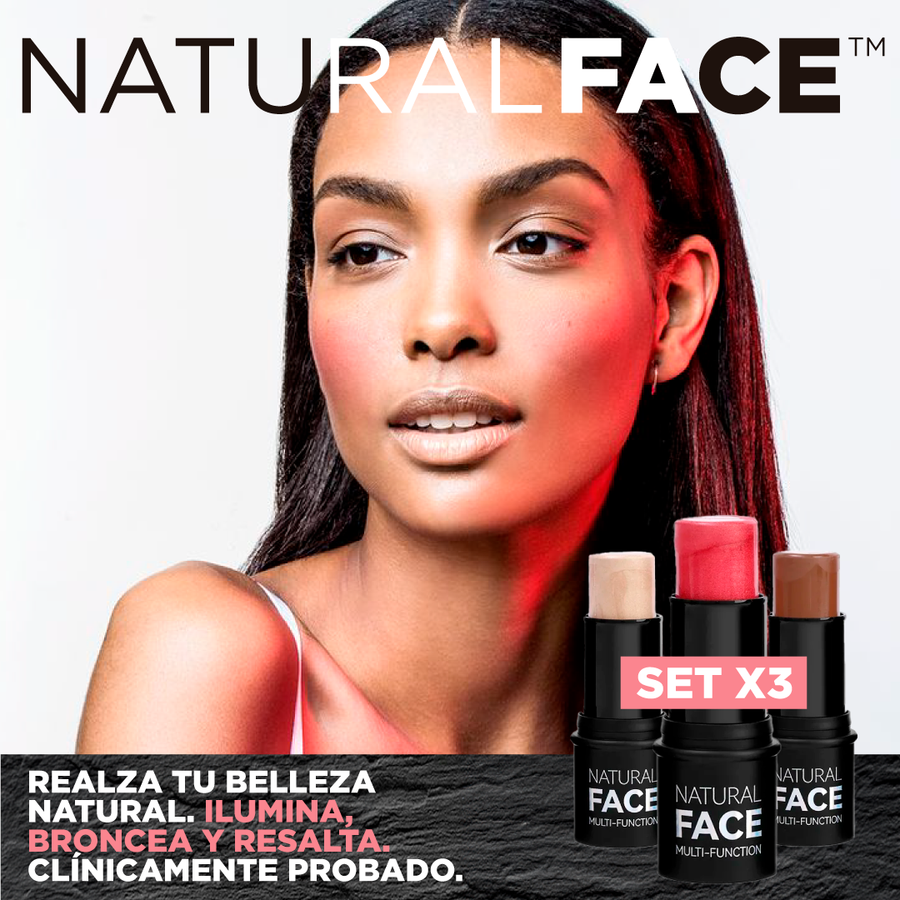 ¡EXCLUSIVO! 💄 NaturalFace® SET DE 3 PRODUCTOS